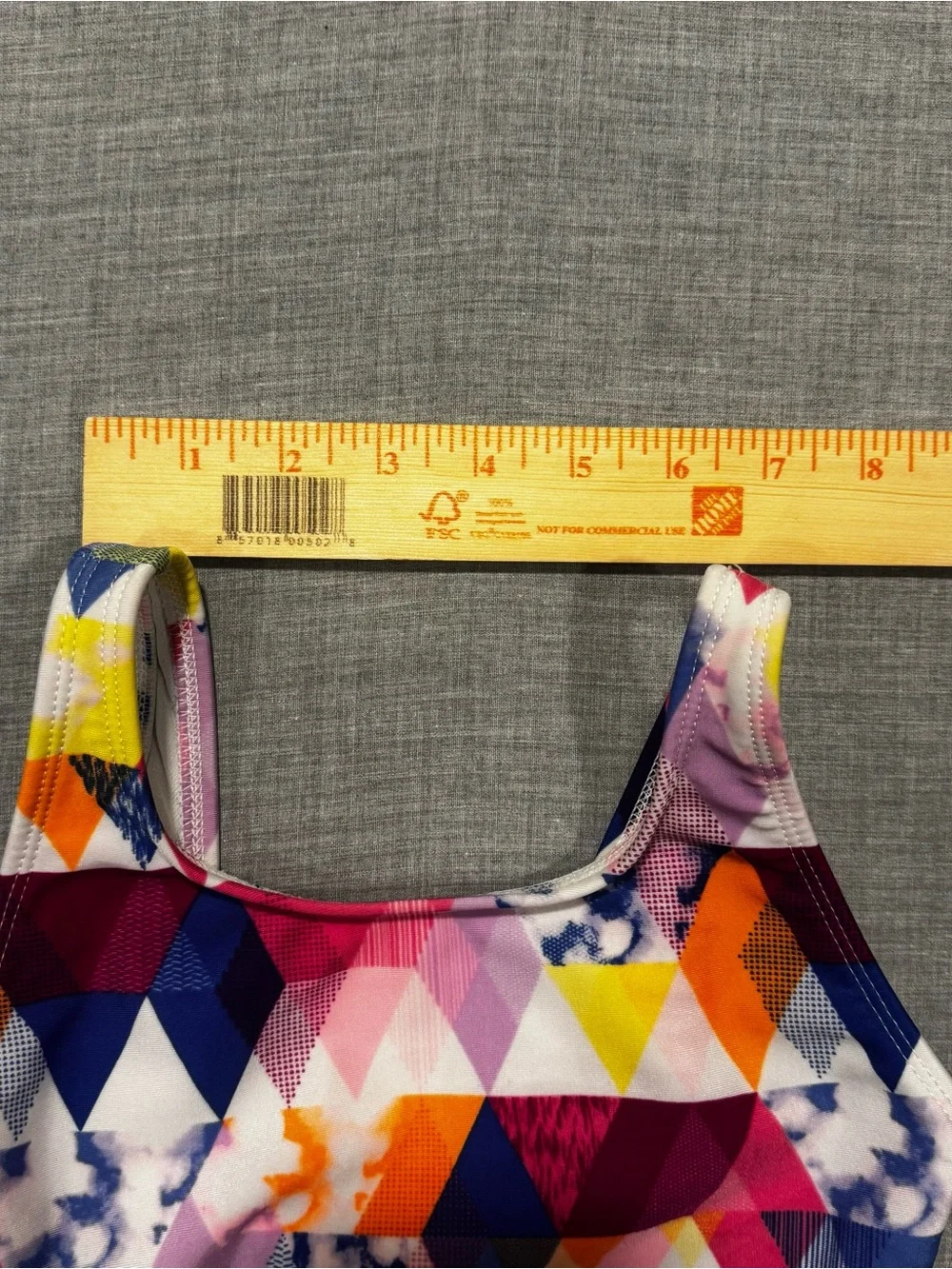 art class Girls Multicolor Geometric Cutout One-Piece Swimsuit